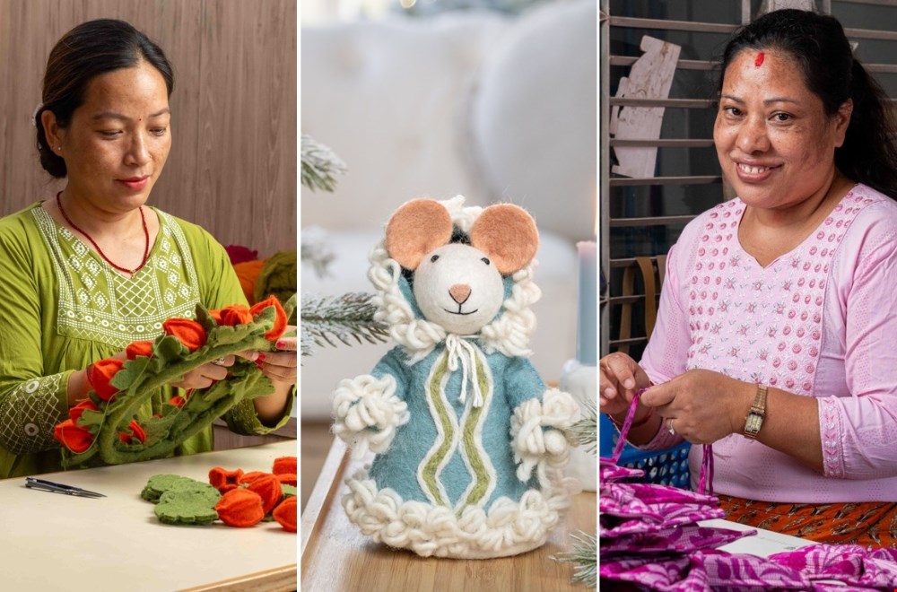 Sjaal met Verhaal: werkgelegenheid voor 2.500 vakmensen in Nepal Sjaal met Verhaal: werkgelegenheid voor 2.500 vakmensen in Nepal